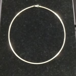 Sterling silver Omega necklace